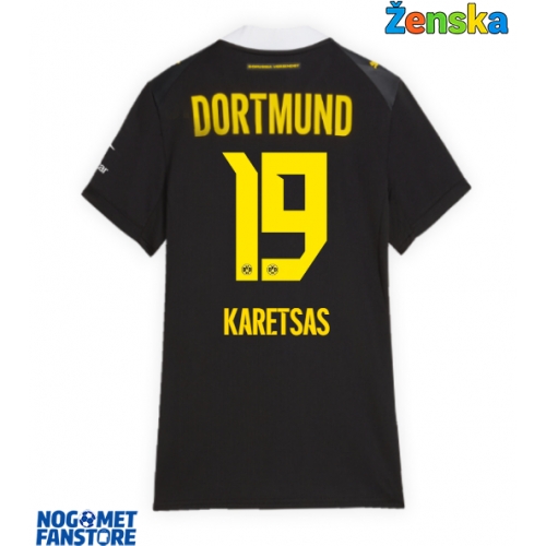 Borussia Dortmund Konstantinos Karetsas #19 Gostujuci Dres za Ženska 2026-27 Kratak Rukav